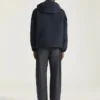 Vindjakke i polyfaille med broderet Givenchy Paris